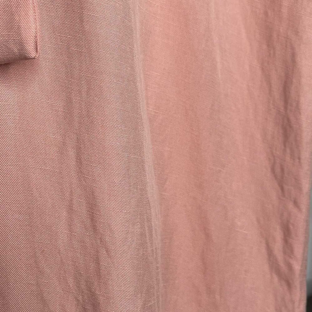 SOLD Kookai Dusty Pink Solace Jumpsuit Size 40 Tencel Linen Blend Collared - Picture 11 of 16